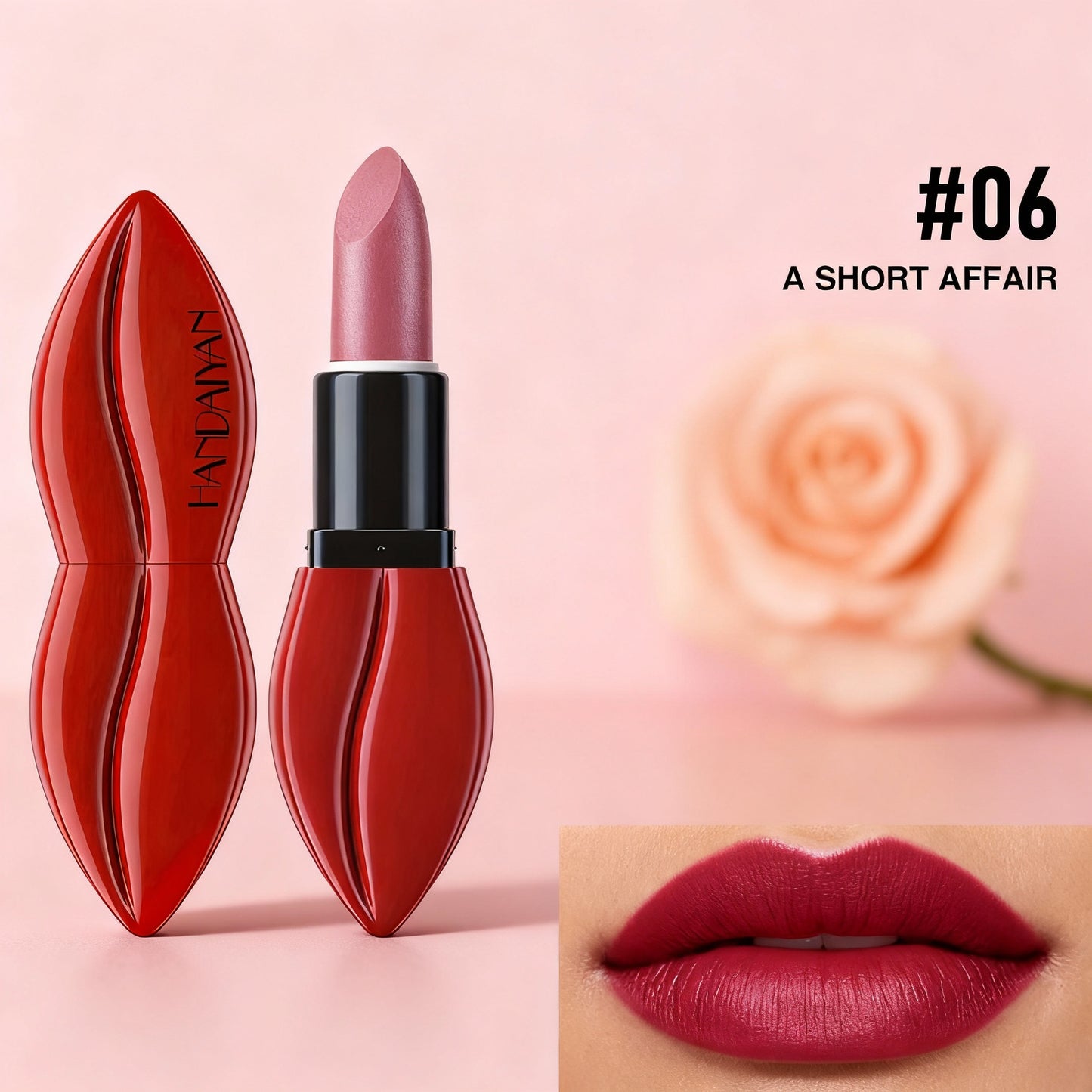 2-Piece Matte Liquid Lipstick Gift Set - Waterproof and Transfer-Proof, 24-Hour Color Payoff, Perfect for Dates and Weddings