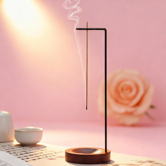 Retro Circular Thread Incense Burner Indoor Home Stand Sandalwood & Agarwood Ornament Wooden Incense Holder for Home Decor