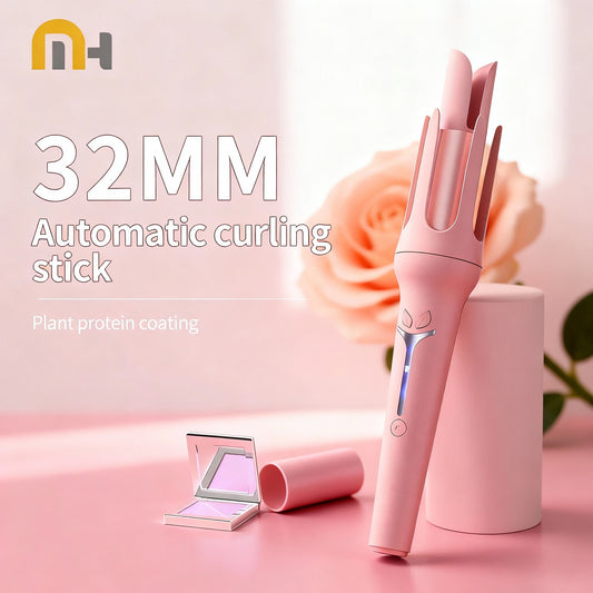 Automatic Curling Iron 32 Mm Big Roll Anion Ceramic Hair Curler 4-Speed Adjustable Fast Heating Fashion Styling Tools