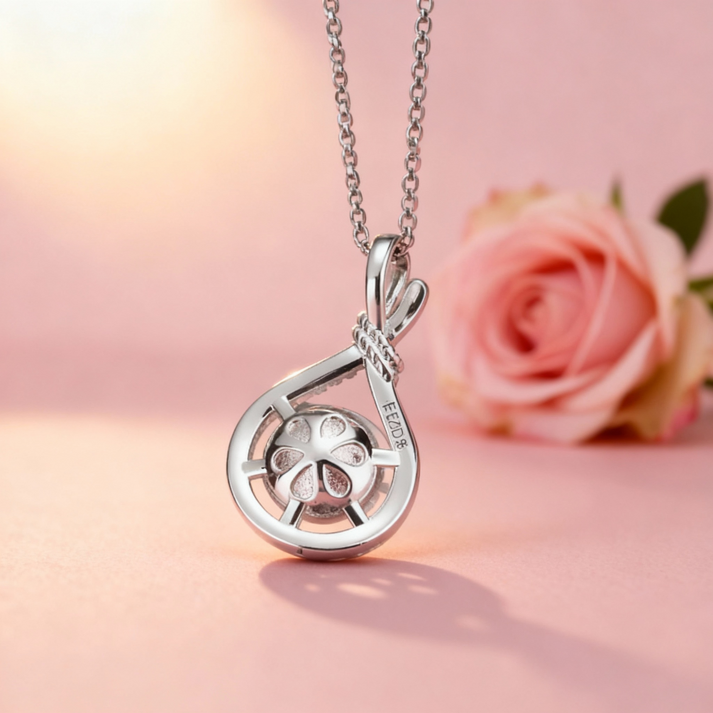 925 Sterling Silver Pearl Pendant Necklace for Women Novel Design Bridal Wedding Accessories Party Gift Hot Trendy Jewelry