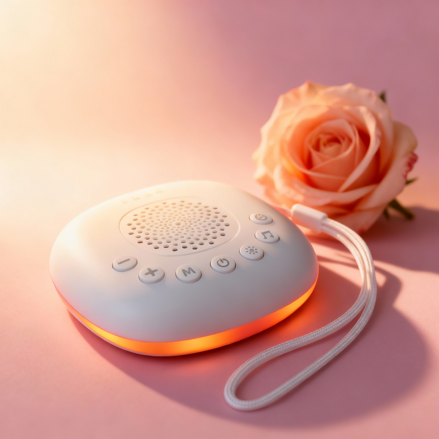 6/10/20Songs White Noise Sound Machine Portable Baby Sleepmachine Soothing Sounds Volume Adjustable Builtin Rechargeable Battery