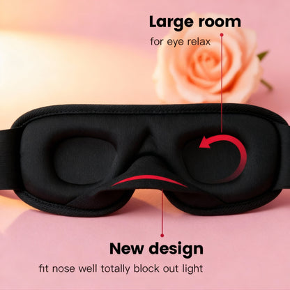 3D Sleeping Mask Block Out Light Soft Padded Sleep Mask for Eyes Slaapmasker Eye Shade Blindfold Sleeping Aid Face Mask Eyepatch