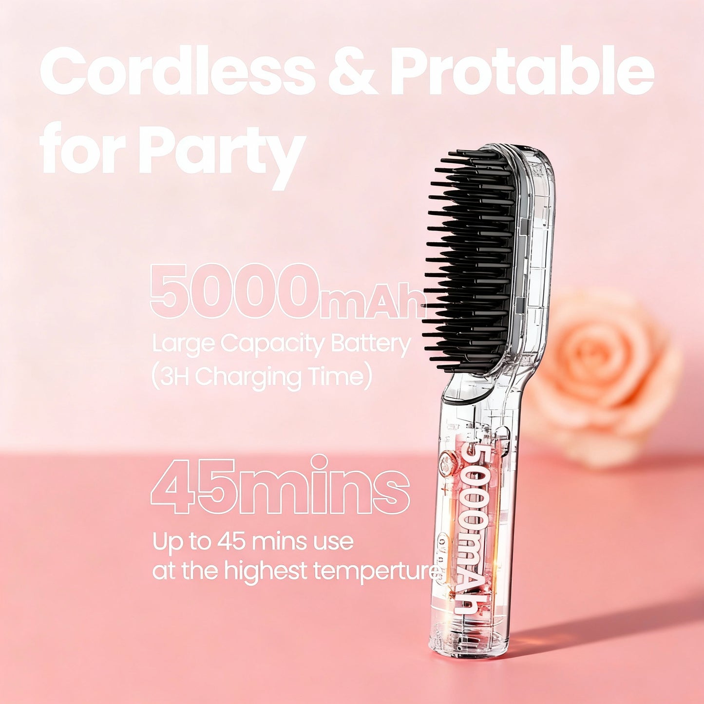Hair Dryer Brush Negative Lon 3 in 1 Hot Air Dryer Styler and Volumizer Pro Hair Straightener Curler Blow Dryer Brush