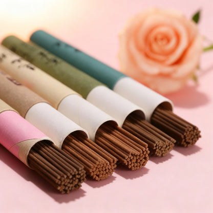 40 Sticks Natural Sandalwood Incense Sleep Chinese Home Incense Sticks Aromatherapy Room Fragrance Buddhist Supplies