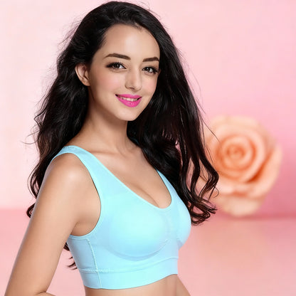 Women Sport Yoga Bra Running Vest Gym Workout Underwear Padded Crop Tops Female Sportswear Brassiere Push up Fitness Bras