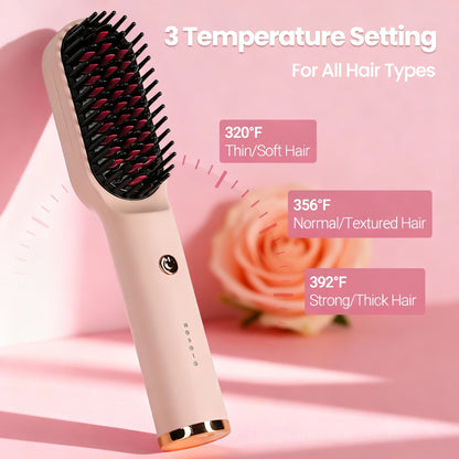 Hair Dryer Brush Negative Lon 3 in 1 Hot Air Dryer Styler and Volumizer Pro Hair Straightener Curler Blow Dryer Brush