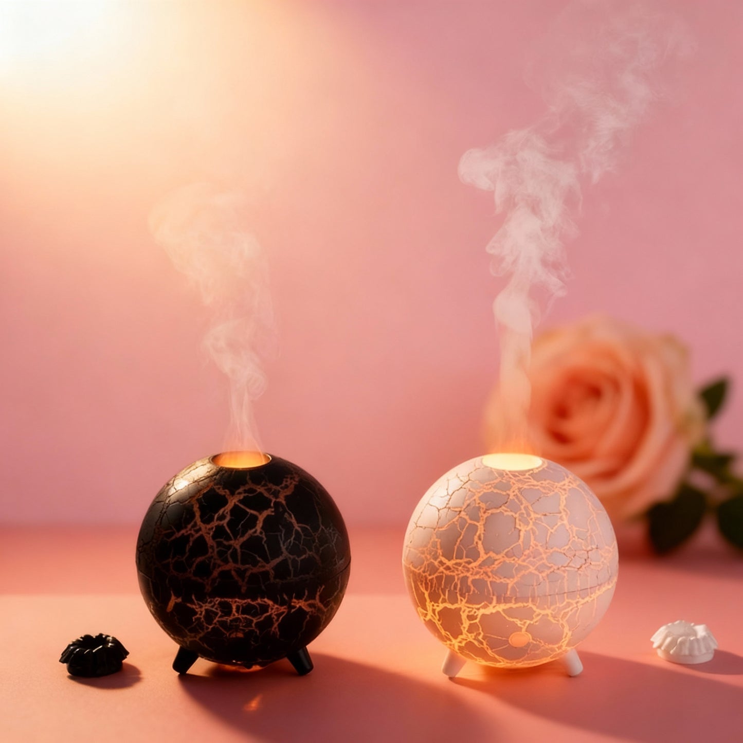New Creative Ultrasonic Planet Aromatherapy Air Humidifier 200ML USB Spray Fragrance Essential Oil Diffuser Colorful Crack Flame