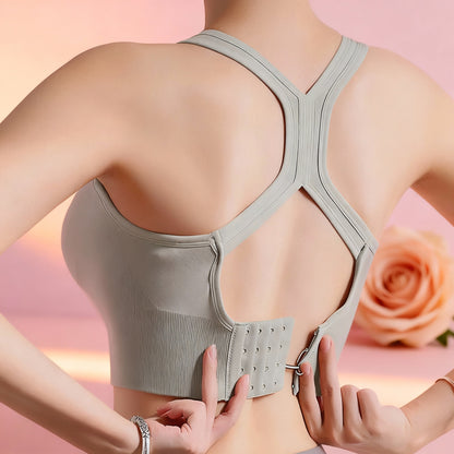 Tank Top Women Gym Women Corset Sports Bra Push up Crop Top Fitness Bra Hollow Breathable Sexy Running Athletic Sportswear