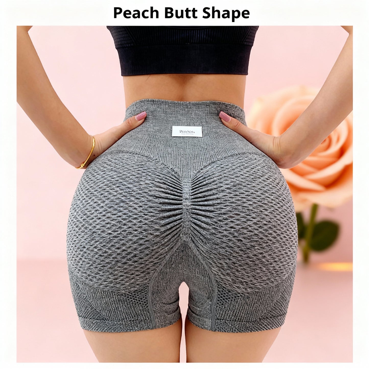 Seamless Yoga Shorts High Waist Workout Fitness Lift Peach Butt Fitness Tights Gym Running Body Shaper Pants Casual Sportswear