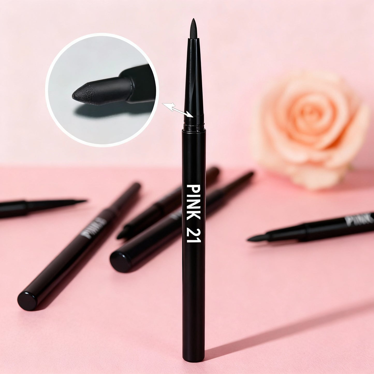 3Pcs Waterproof Black Eyeliner Pencils-Smudge-Proof, Long-Lasting &Beginner-Friendly Eye Makeup