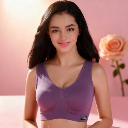 Women Sport Yoga Bra Running Vest Gym Workout Underwear Padded Crop Tops Female Sportswear Brassiere Push up Fitness Bras