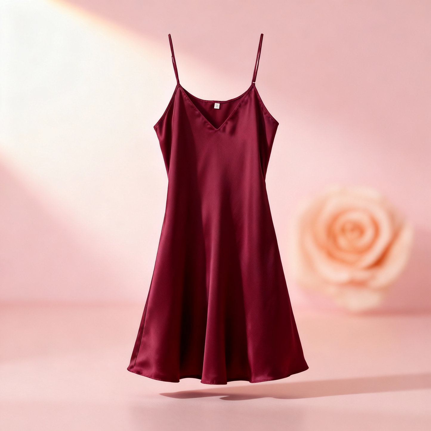 Women's Sexy Silk Satin Night Dress Sleeveless Nighties V-Neck Nightgown Nightdress plus Size Sleepwear Nightwear