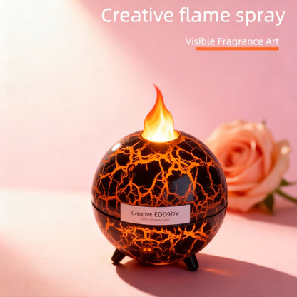 New Creative Ultrasonic Planet Aromatherapy Air Humidifier 200ML USB Spray Fragrance Essential Oil Diffuser Colorful Crack Flame
