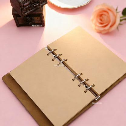 Retro Spiral Notebook Diary Notepad Vintage Pirate Anchors PU Leather Note Book Replaceable Stationery Gift Traveler Journal