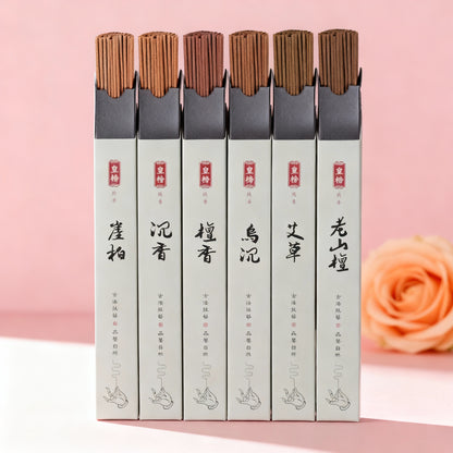 120Pcs/Box Natural Incense Sticks Sandalwood Agilawood Air Fragrance for Aromatherapy Yoga Meditation Odour Removal Refreshing
