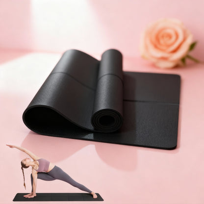 Yoga Mat Pilates Fitness Mat 3/4/6Mm Thickness Non Slip Yoga Cushion Travel Fitness Exercise Pad for Women Home Gym Floor Workout