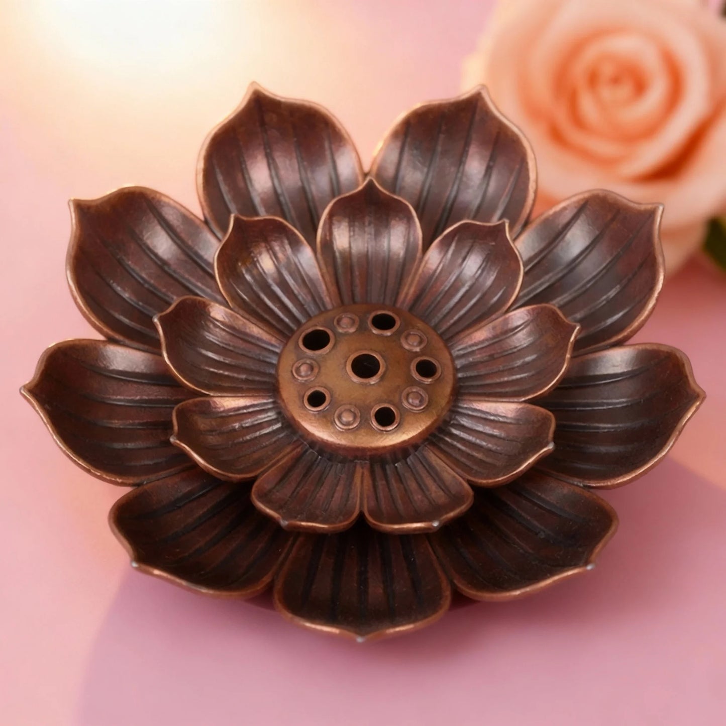 1PC New High Quality Aluminium Alloy Incense Burner Stick Holder Plate Burner Plate Buddhism Coil Lotus Censer