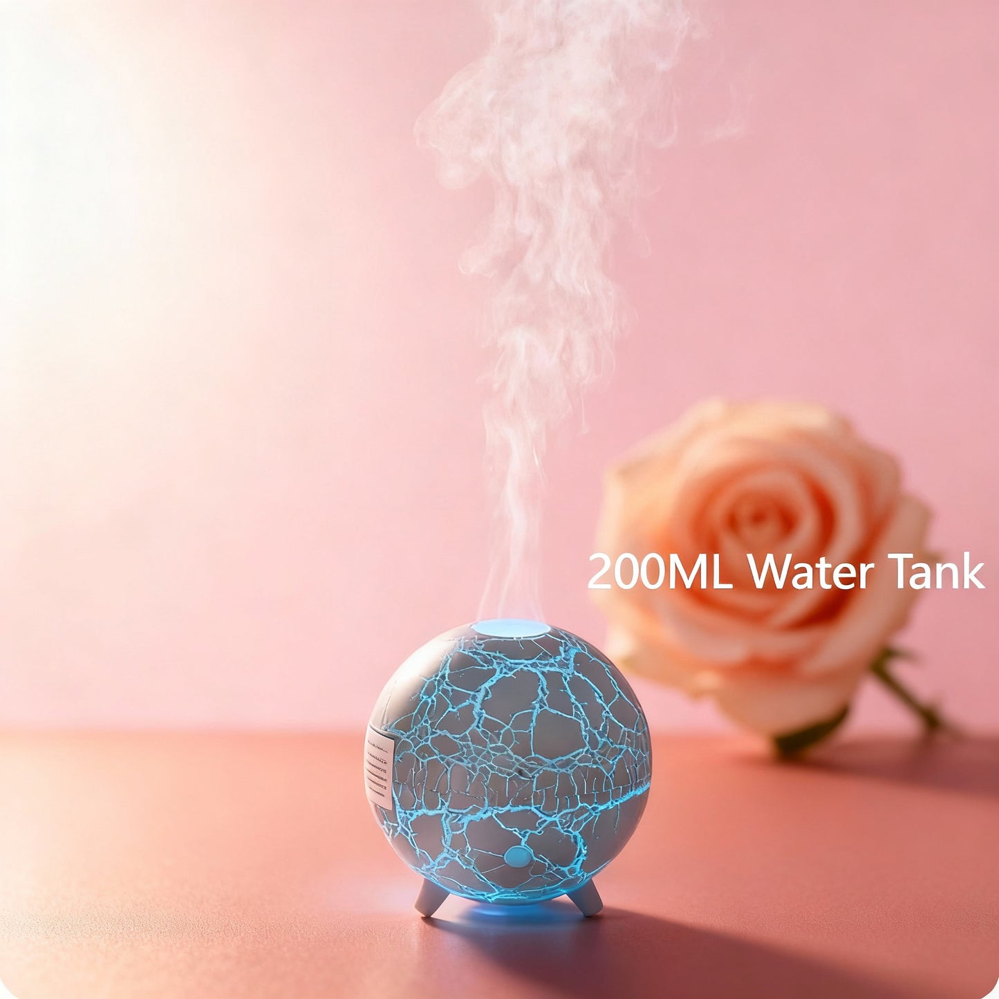 New Creative Ultrasonic Planet Aromatherapy Air Humidifier 200ML USB Spray Fragrance Essential Oil Diffuser Colorful Crack Flame