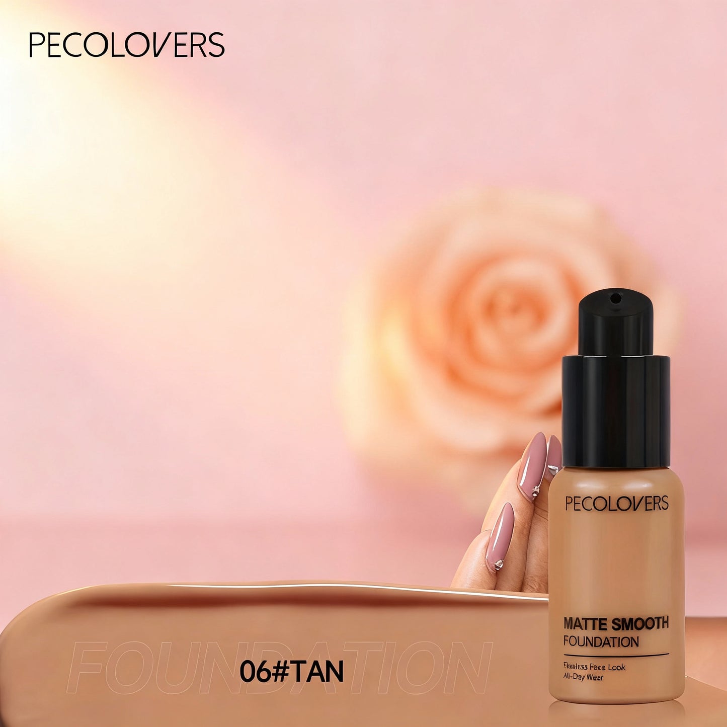 Matte Finish Liquid Foundation - Oil-Control, Waterproof, Full Coverage Concealer for All Skin Tones