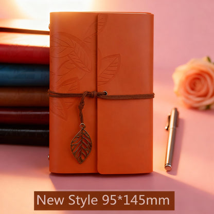 Retro Spiral Notebook Diary Notepad Vintage Pirate Anchors PU Leather Note Book Replaceable Stationery Gift Traveler Journal