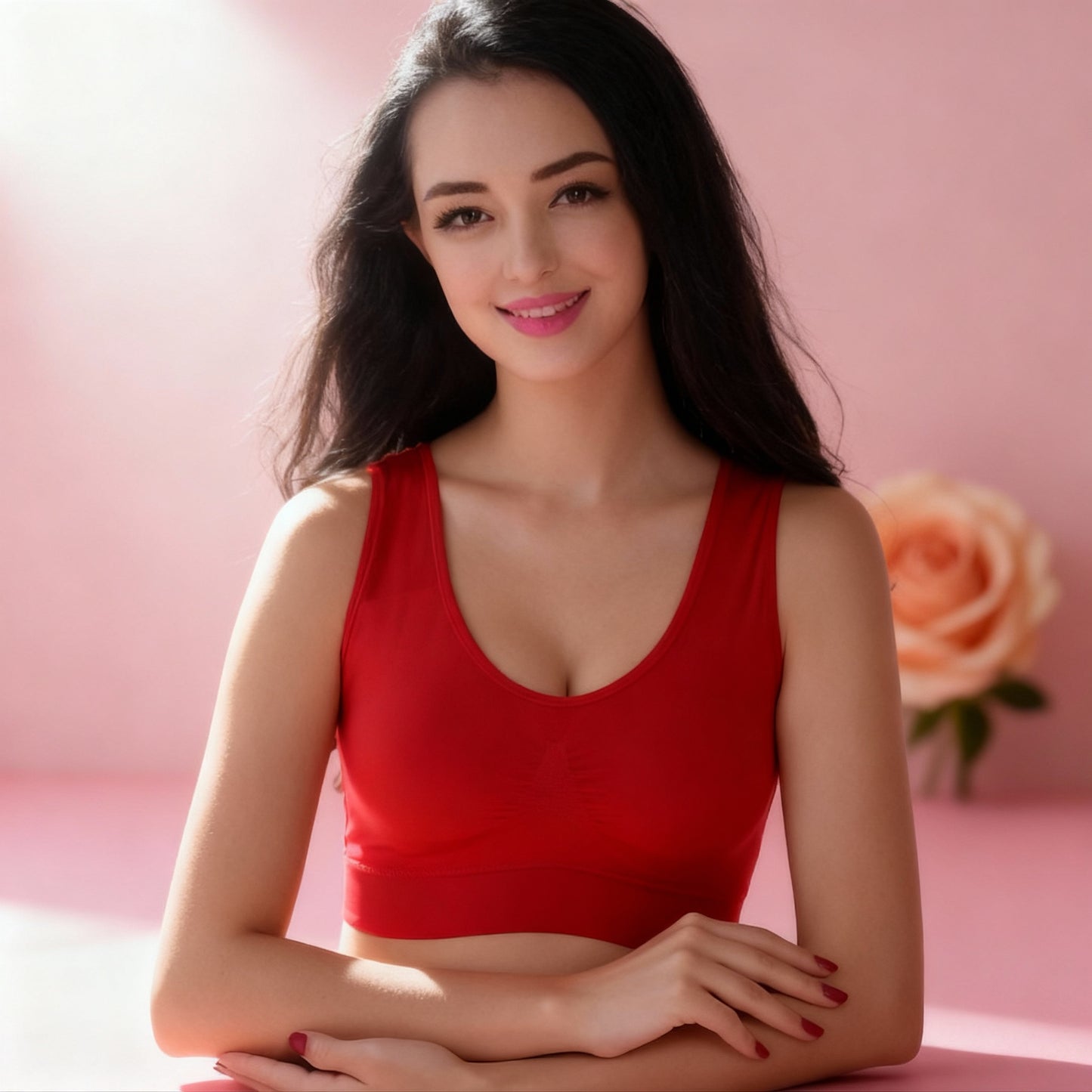 Women Sport Yoga Bra Running Vest Gym Workout Underwear Padded Crop Tops Female Sportswear Brassiere Push up Fitness Bras