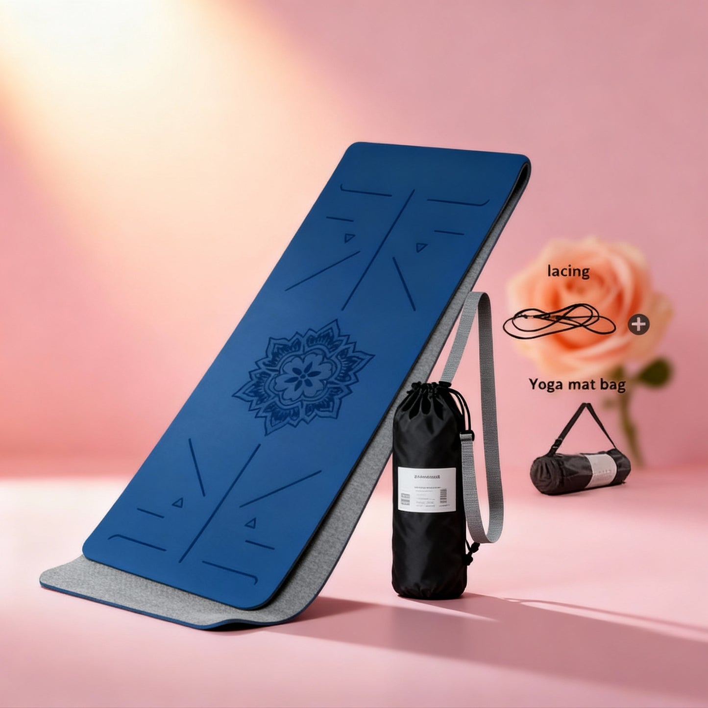 Tpegoyamat Non-Slip, Pilates Mat, Environmentally Friendly, Tear Resistant Thick Yoga Mat, Suitable for Family Exercise Mat