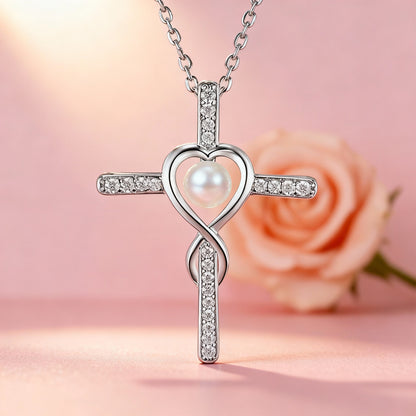 New Mother'S Day Women Necklace Love Green Cubic Zirconia Letter "I You" Exquisite Anniversary Gift Mom Fashion Jewelry