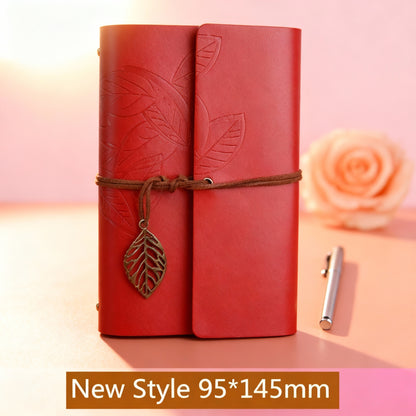 Retro Spiral Notebook Diary Notepad Vintage Pirate Anchors PU Leather Note Book Replaceable Stationery Gift Traveler Journal