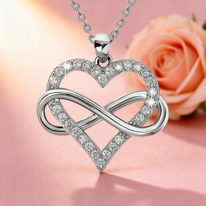 New Mother'S Day Women Necklace Love Green Cubic Zirconia Letter "I You" Exquisite Anniversary Gift Mom Fashion Jewelry